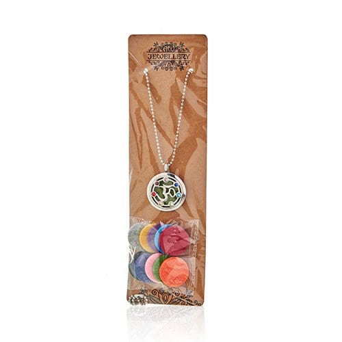 Aromatherapy Diffuser Necklace - Hand of Fatima - Image 3