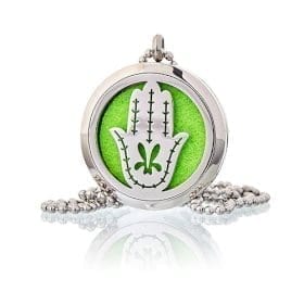 Aromatherapy Diffuser Necklace  - Hand of Fatima