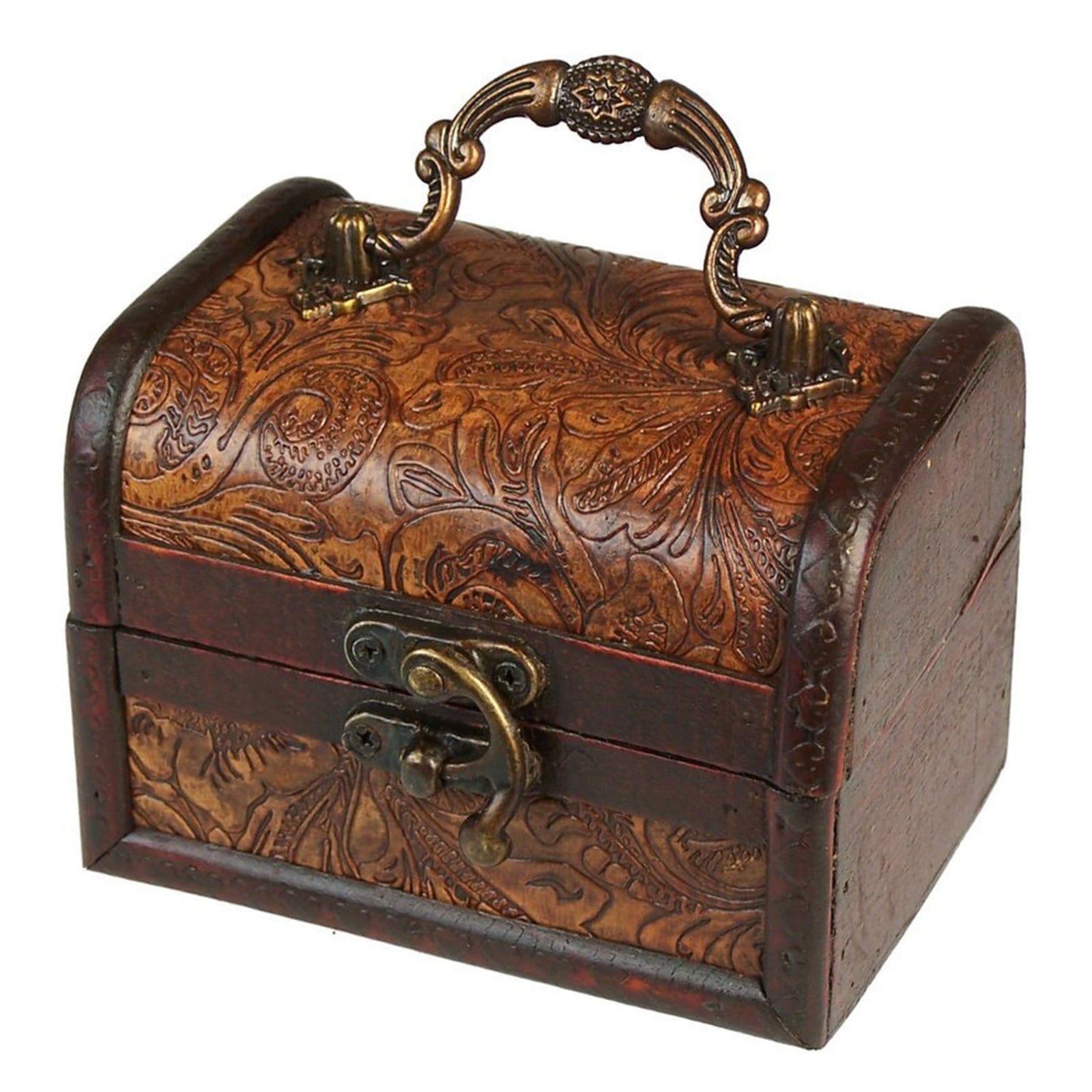 Colonial Box - Floral Embossed - Medium