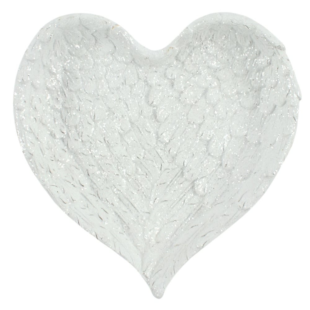 Glitter Heart Shaped Angel Wing - Trinket Dish - Image 2