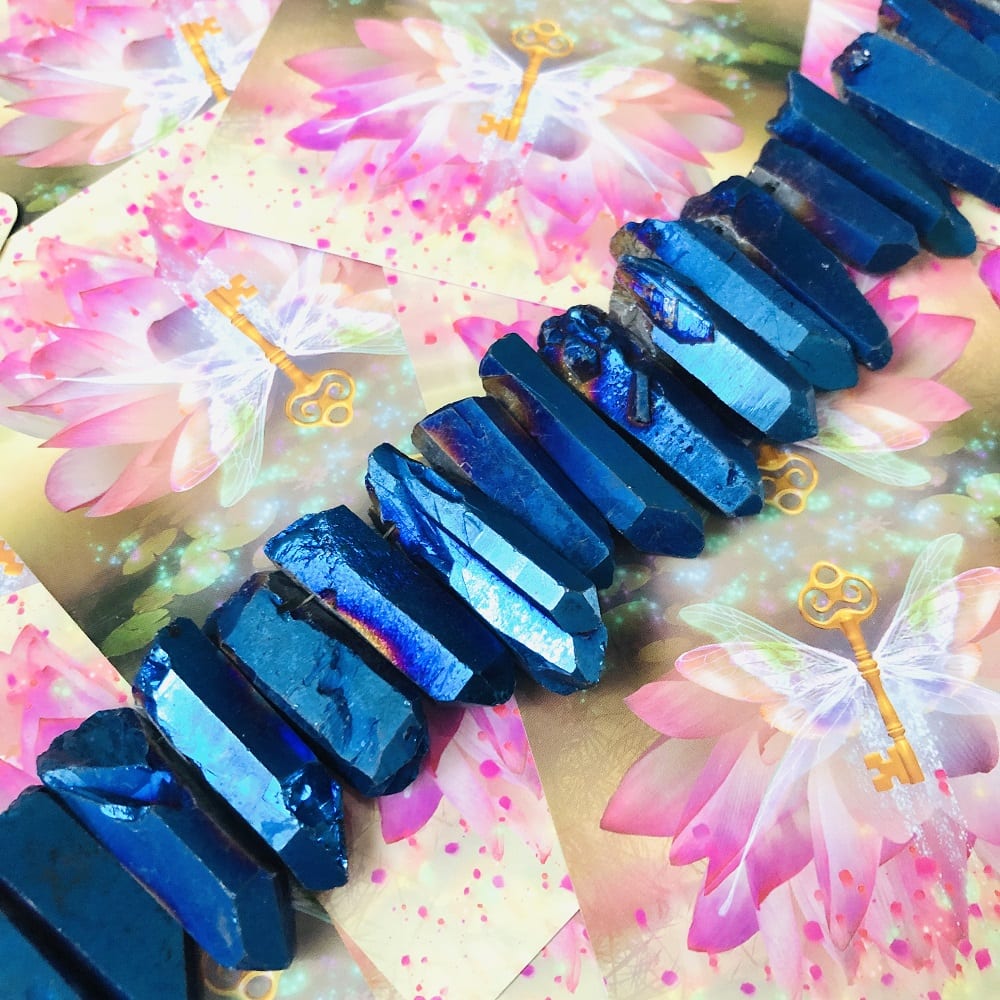 "Midnight" Angel Aura Quartz Necklace - Image 4