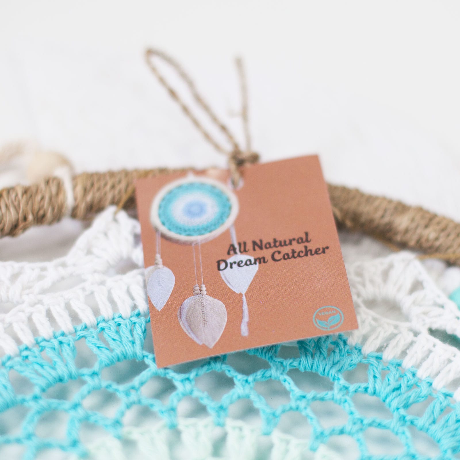 Pink Heart Dreamcatcher - Handmade - Image 2