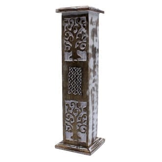 White Washed Incense Tower