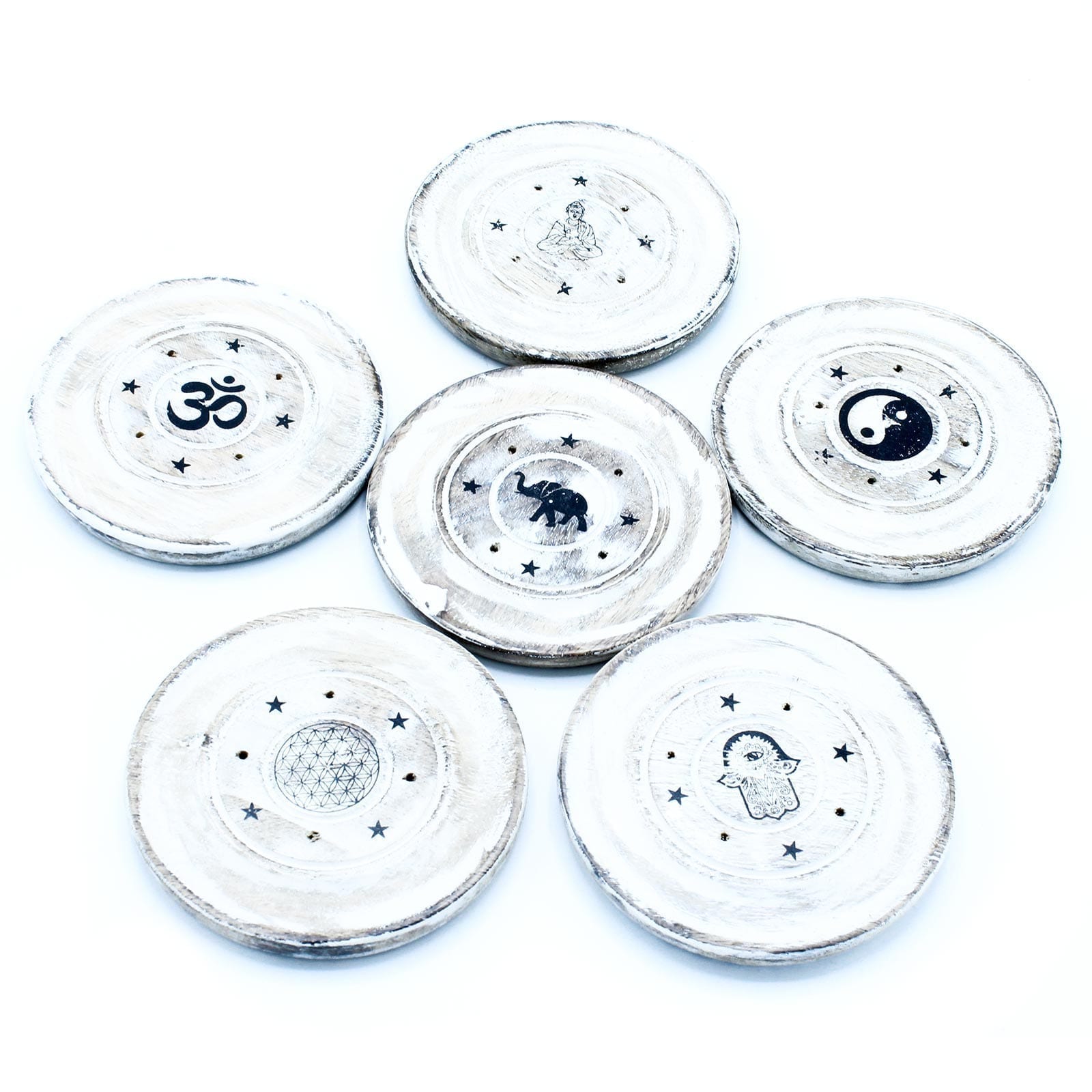 Incense Holder  - White Wash