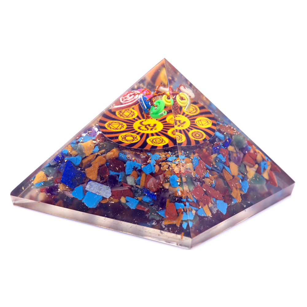 Om Chakra Orgonite Pyramid