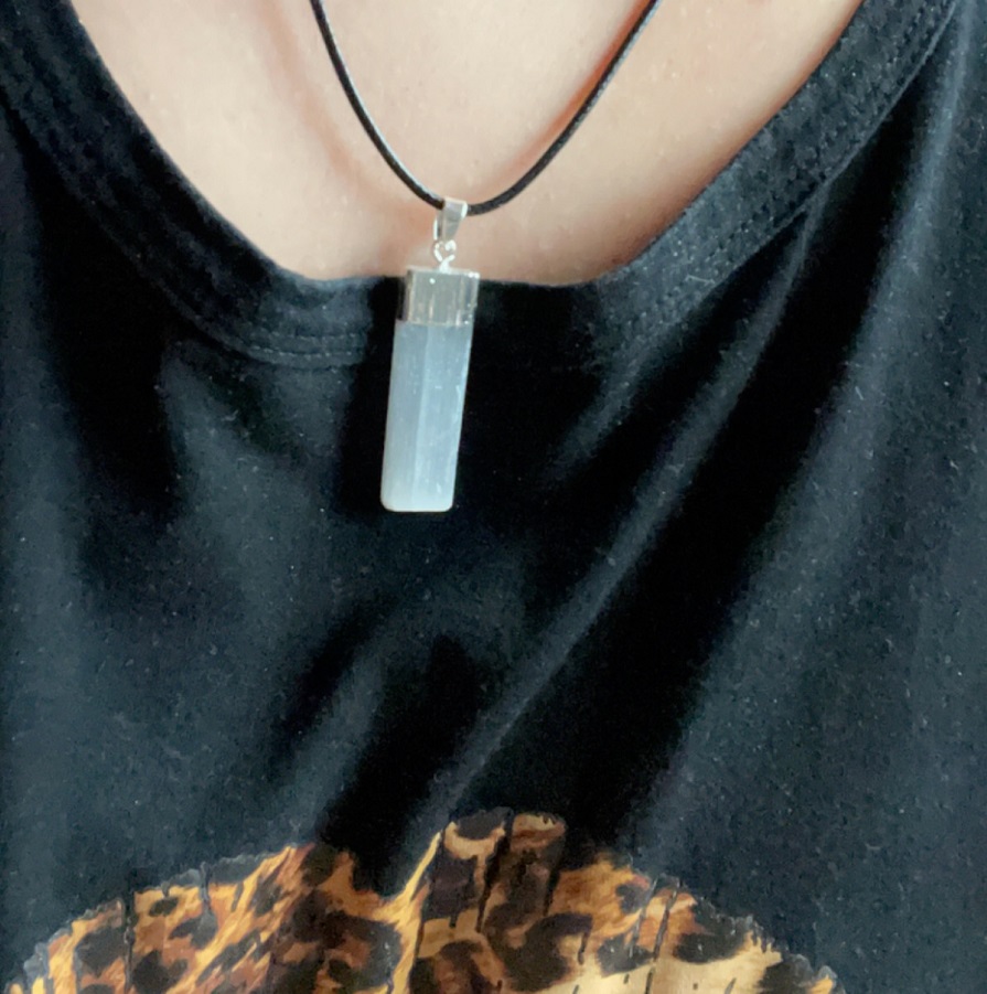 Selenite Bar Necklace - Image 2
