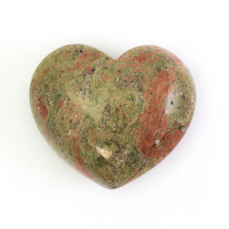 Unakite Crystal Heart