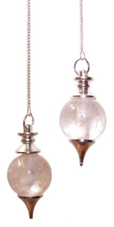 Pendulum - Sphere Clear Quartz with Chakra chain