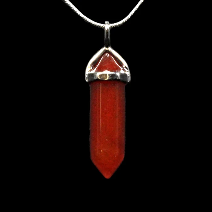 Silver Pendant - DT Point - Carnelian