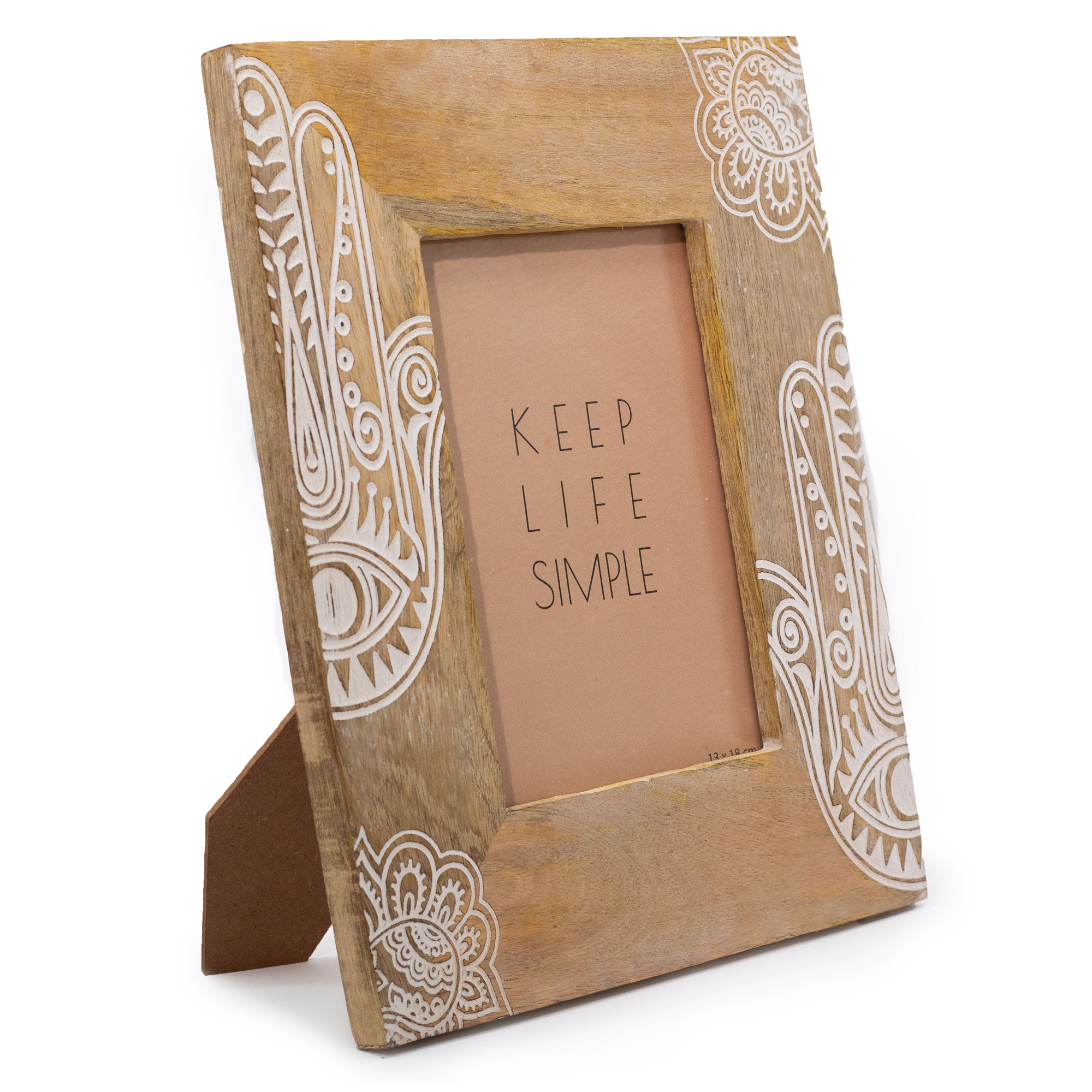 LGE MANGO WOOD PICTURE FRAME HANSA
