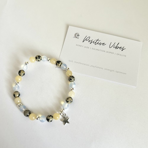 Positive Vibes Crystal Bracelet
