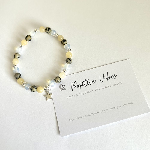 Positive Vibes Crystal Bracelet - Image 2