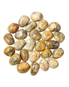 Yellow Crazy Lace Agate Tumblestones